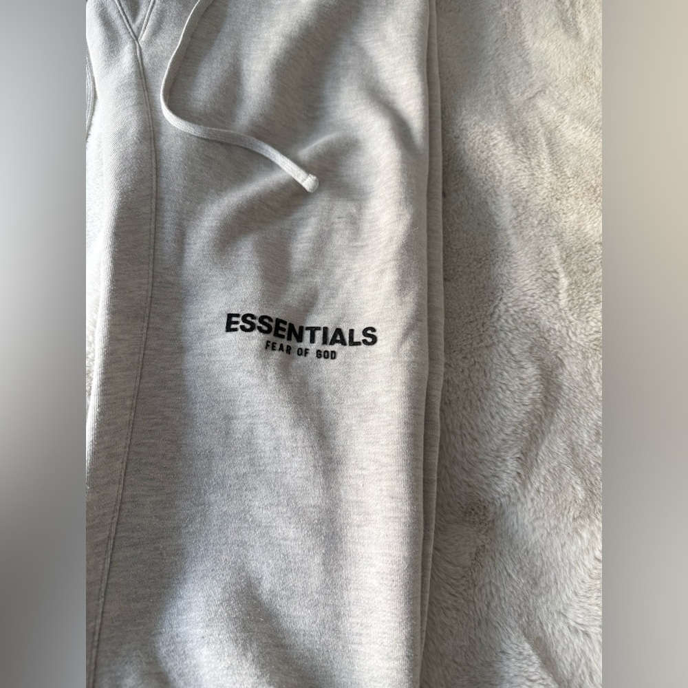 Damaged - Men’s Essentials Light Gray Sweatpants - image 2